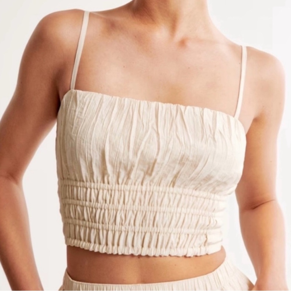 Abercrombie Ruched Crop Tank